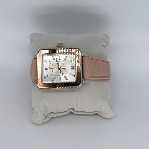 New Michele Deco Sport White Dial Silicone Strap Women's Watch MWW06K000015